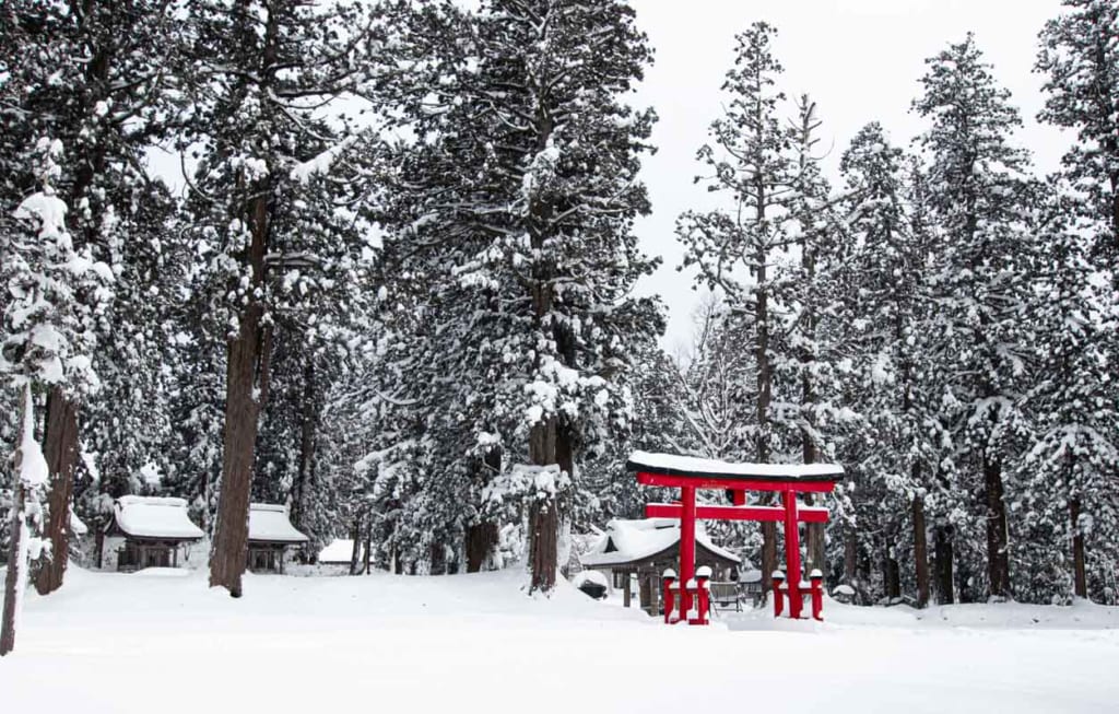 Torii du mont Haguro à Tsuruoka