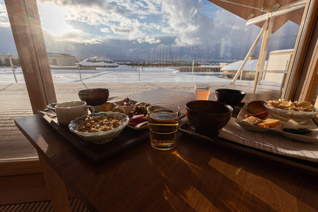 Petit déjeuné de l'hotel Suiden Terrasse