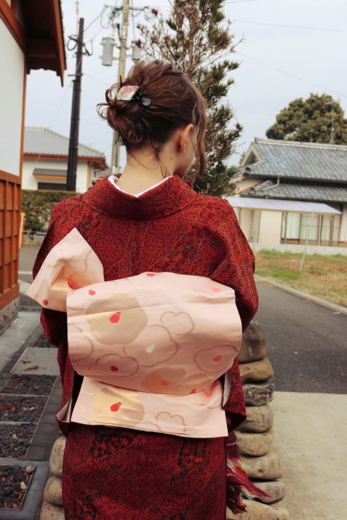 le magnifique noeud de ma ceinture de kimono