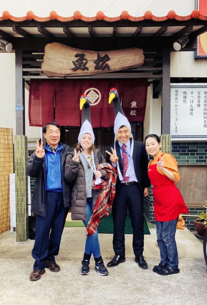 photo en compagnie des guides qui m'ont fait découvrir izumi