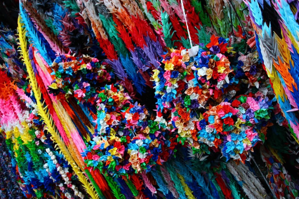 Guirlandes d'origamis