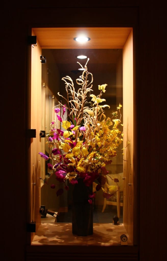 décoration d'une chambre de l'hôtel Kowakuen Garuka à Matsuyama