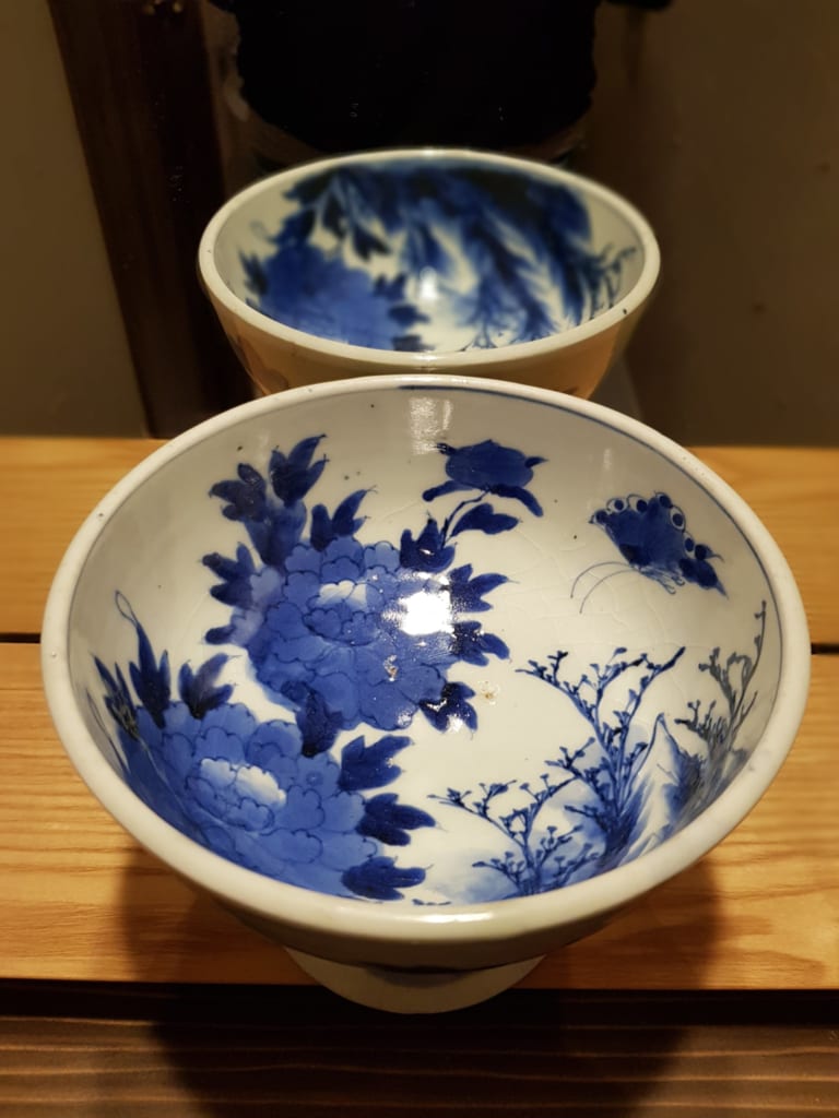 Des céramiques de Tobe du restaurant Tomi Soba