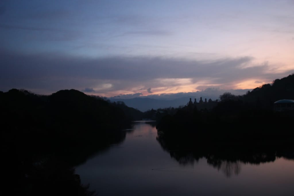 Coucher de soleil sur le lac