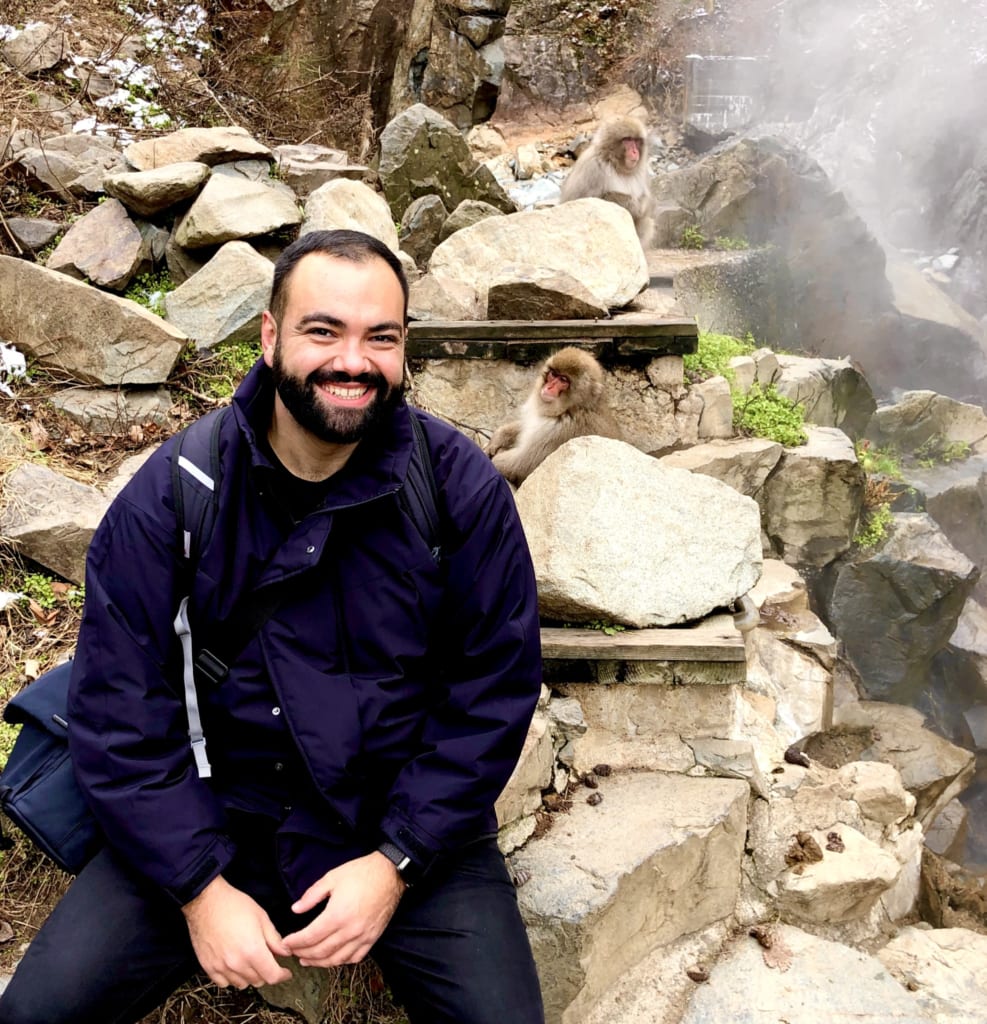 Selfie avec les macaques du jigokudani monkey park