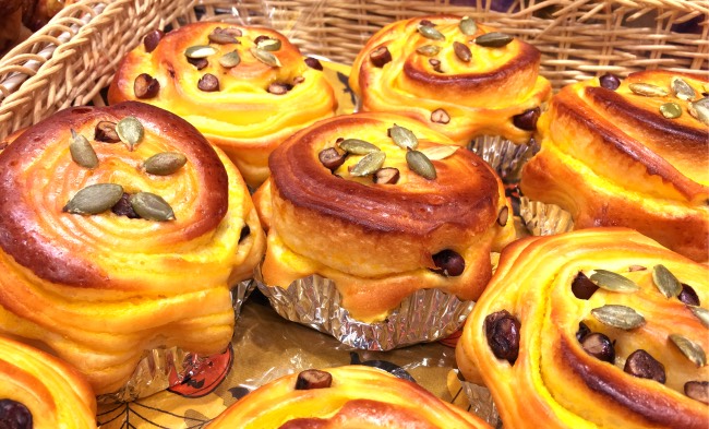 Exemple de brioche vendue dans les boulangeries au Japon