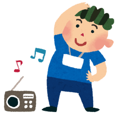 Des exercices de gymnastiques à la radio japonaise