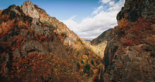 Les gorges de Hoheikyo pour admirer les momiji à Hokkaido