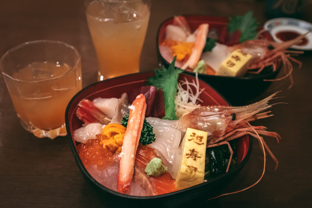 Fruits de mer pour fêter Noël à Hokkaido