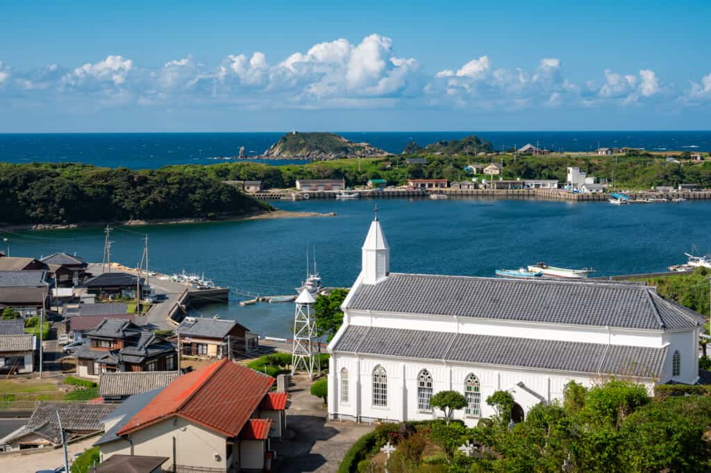 L’église de Mizunoura fait partie du patrimoine mondial de l’UNESCO pour les Chrétiens cachés de Goto