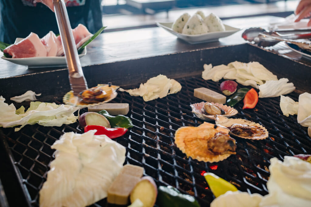 grillade sur un iori japonais