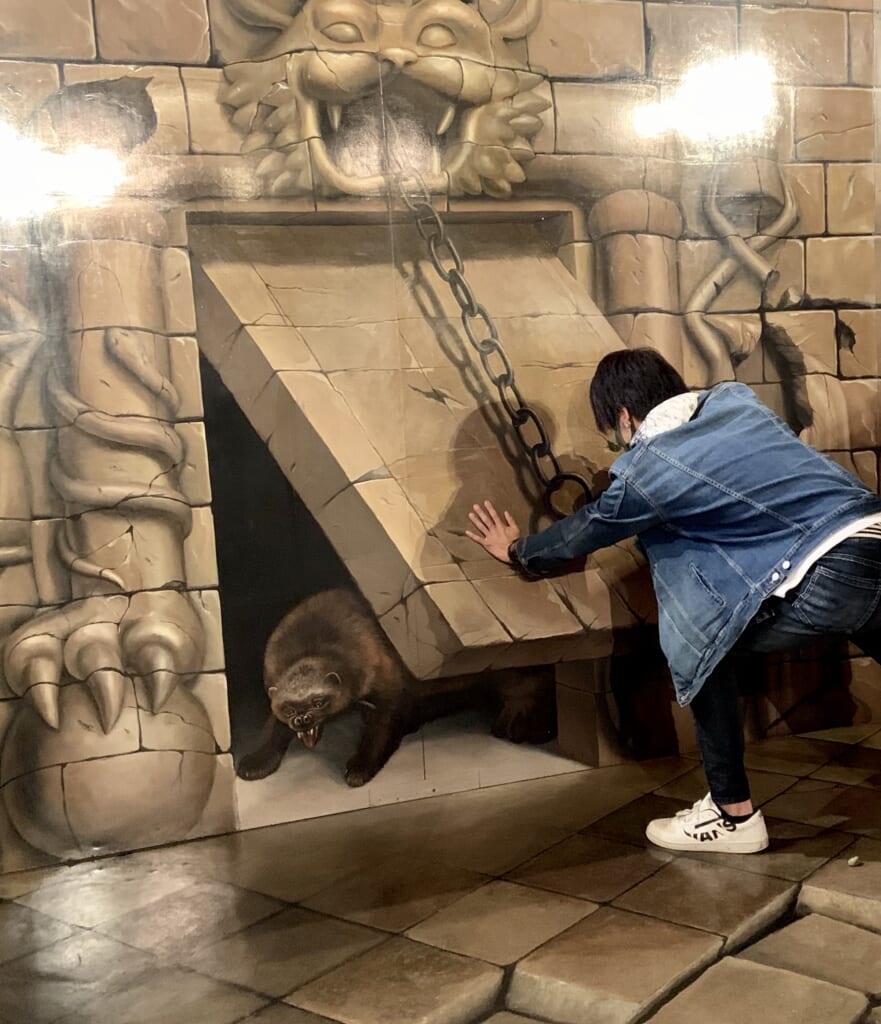 trope l'oeil dans un musée japonais