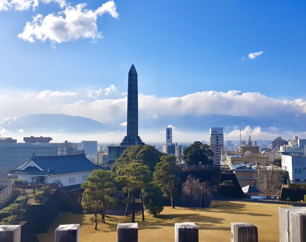 Vue depuis le château de Kofu