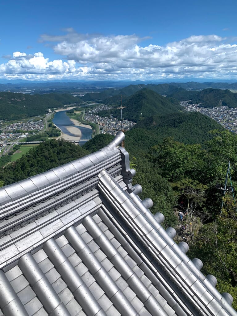 Vue depuis le château japonais traditionnel de Gifu
