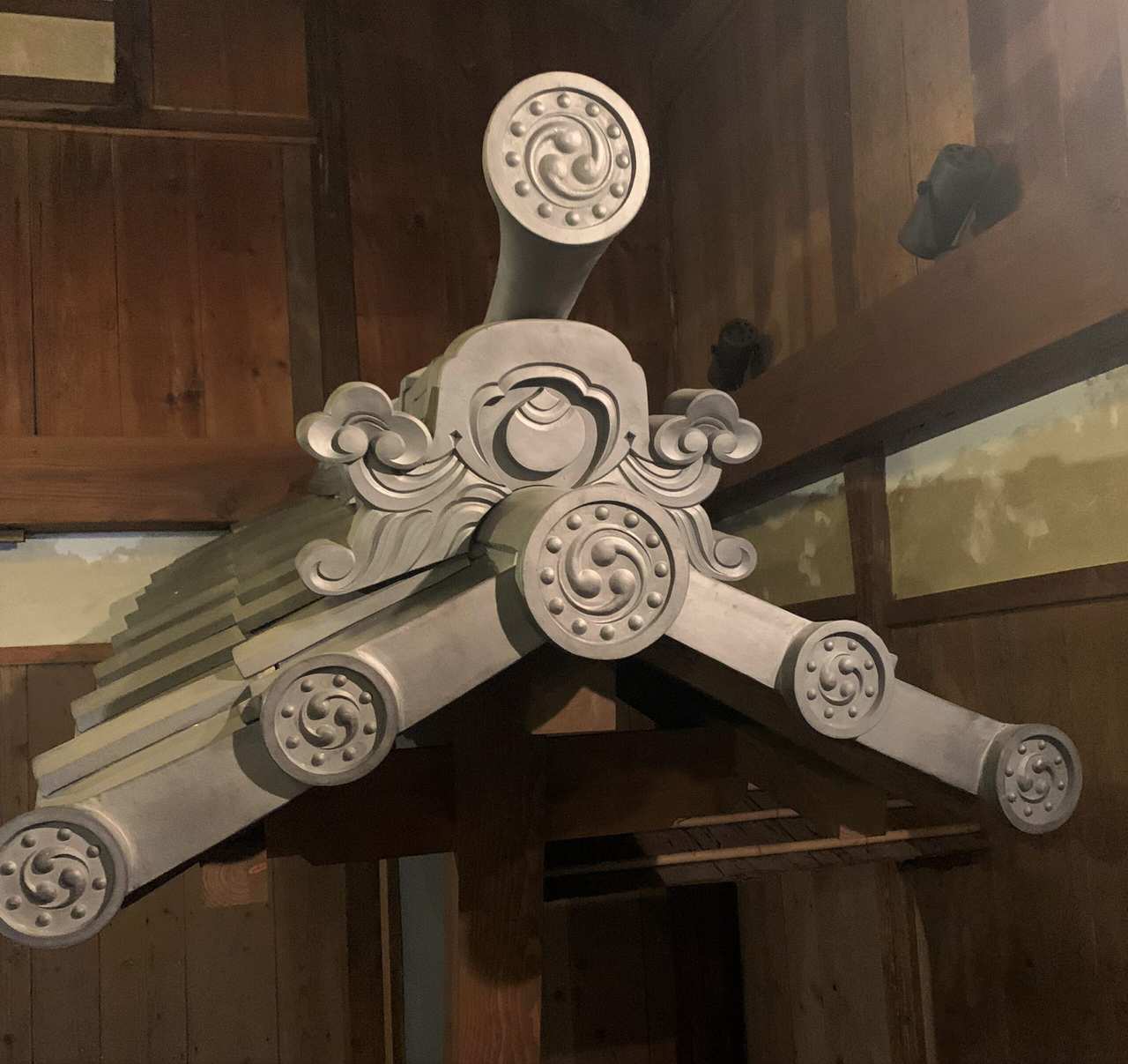 Ornement japonais traditionnel d'une machiya