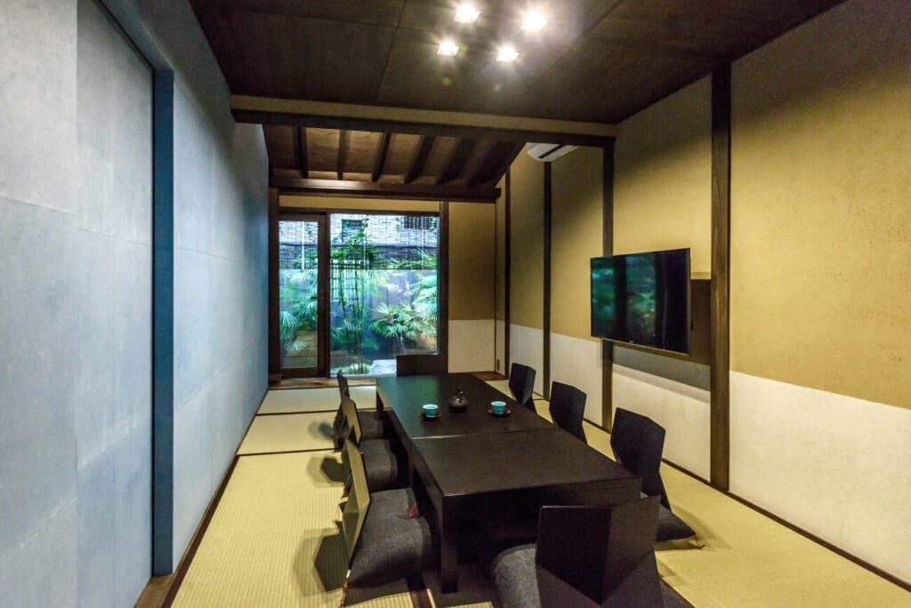 Asagi-an Machiya House - salle de séjour