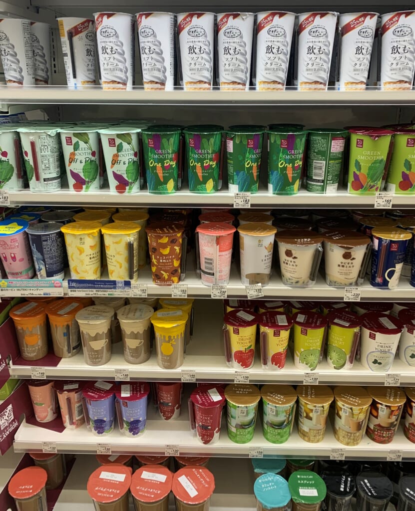 Rayon boissons en konbini