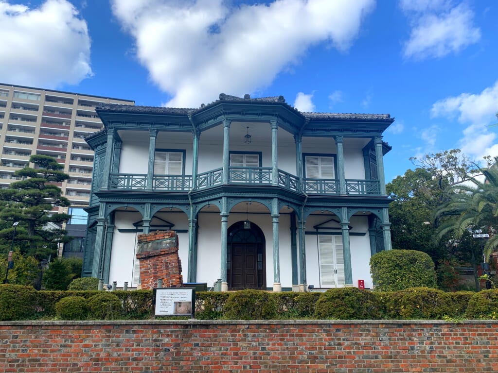 la maison Hasam dans le jardin Srakuen à Kobe