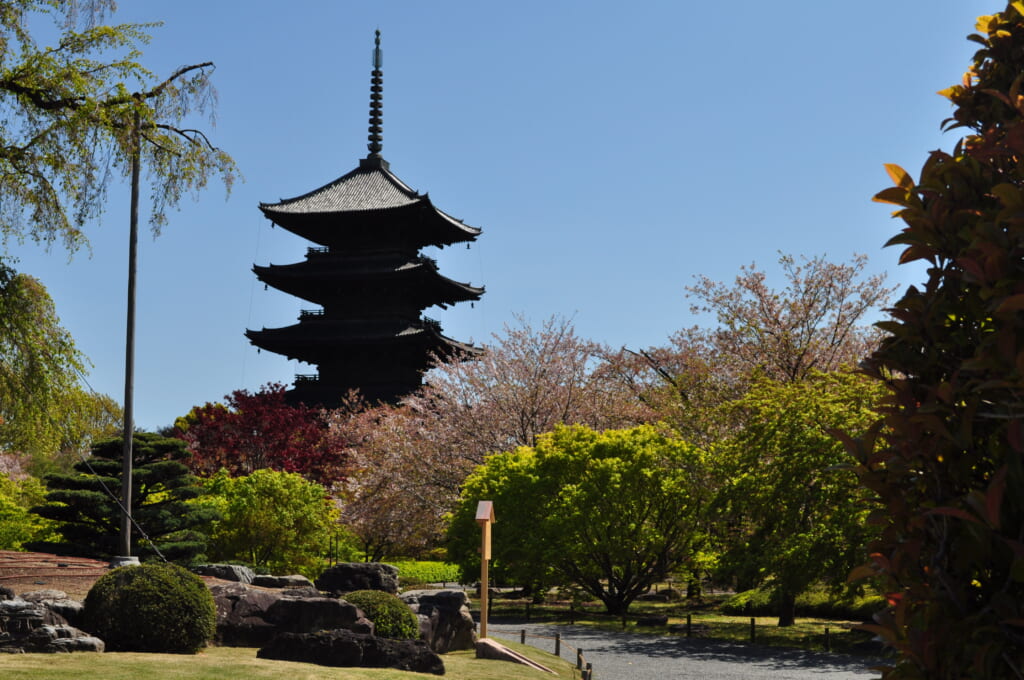 Le temple Toji et sa pagode à 5 étages