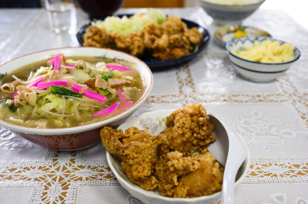 Ramen Chanpon de Nagazaki et karaage