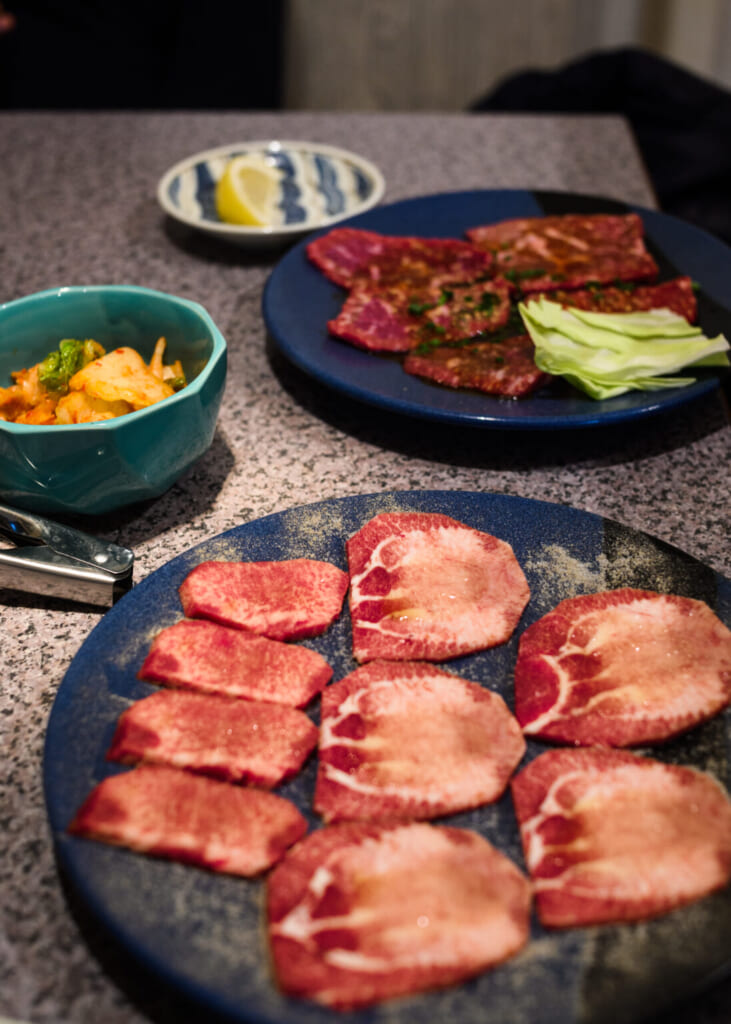 viande avant la cuisson du yakiniku