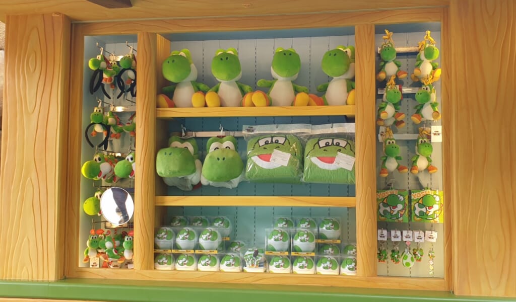Goodies Yoshi à Super Nintento World