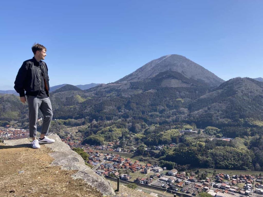 Les ruines du château de Tsuwano à Shimane