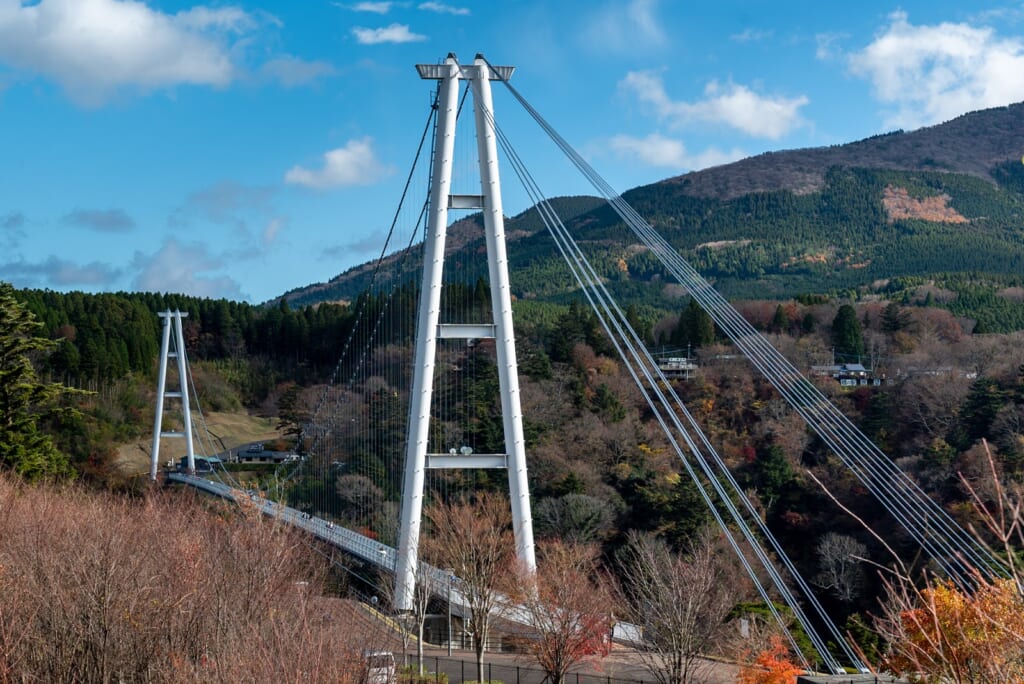 Le plus haut pont à suspension du Japon, dans la préfecture d'Oita à Kyushu