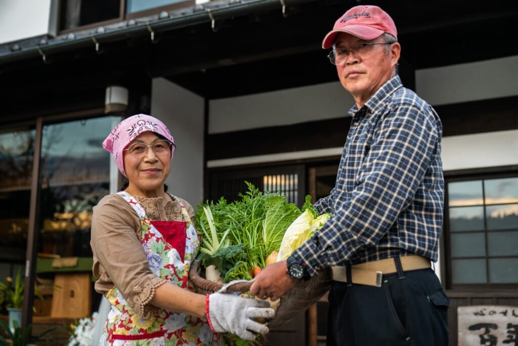 panier de légumes ramassés pour le dîner