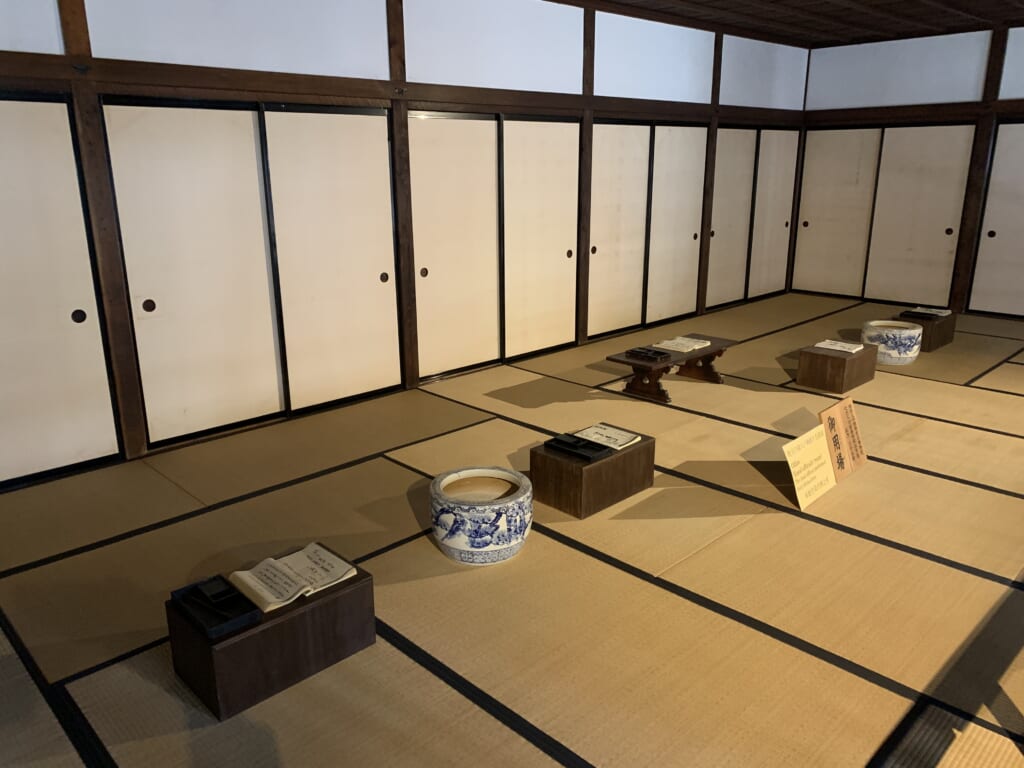 une des pièces du bâtiment administratif de l'époque edo de takayama jinya