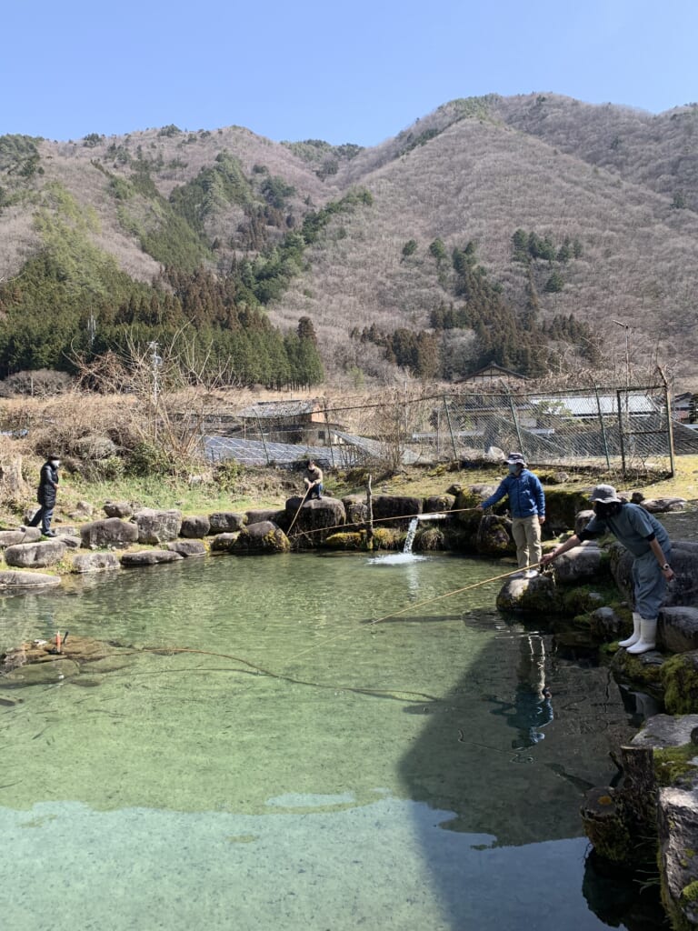 pêche à la truite au Japon