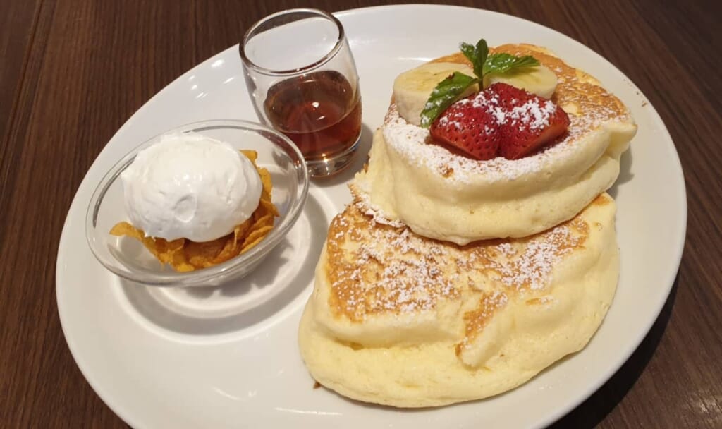 Les pancakes japonais sont aujourd'hui les starts des réseaux sociaux