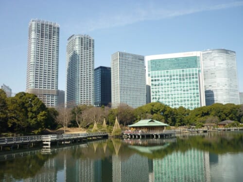 Jardin Hamarikyu à Tokyo