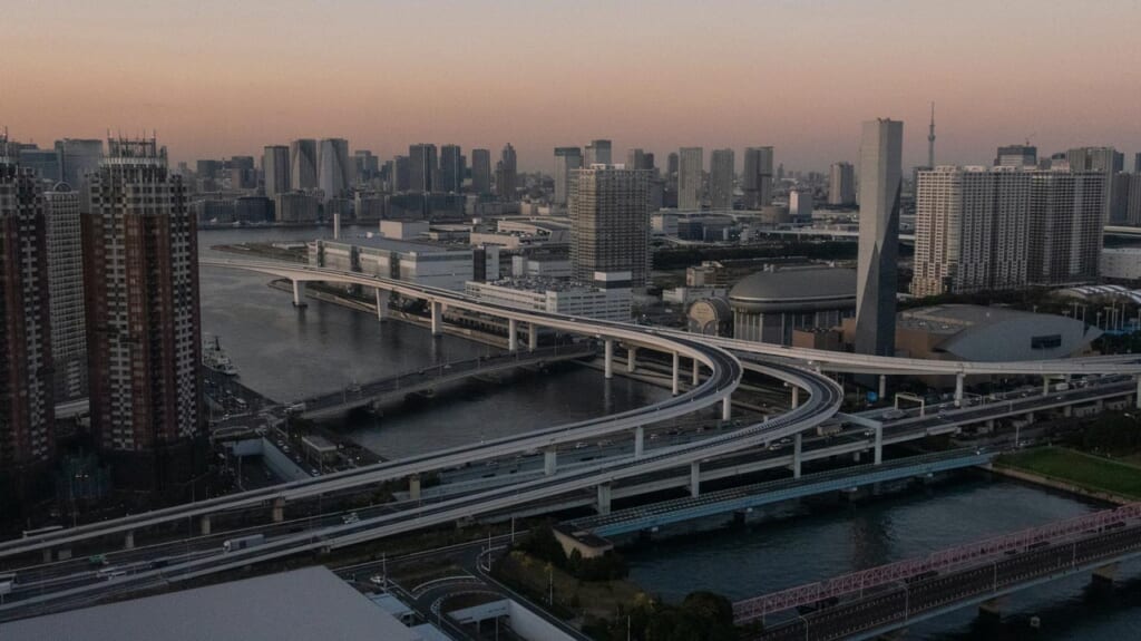 Une des îles du Japon, Odaiba