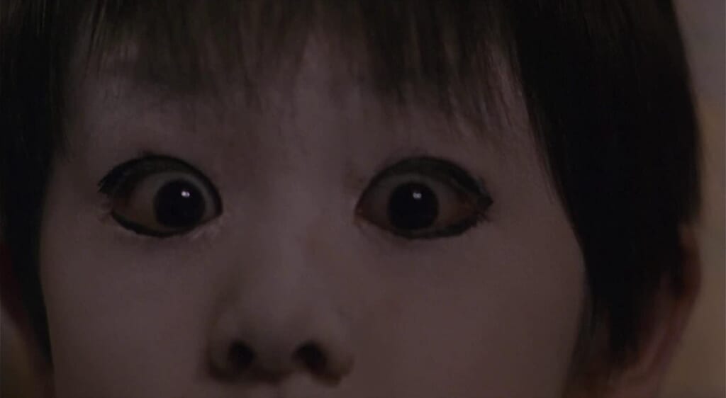 personnage du film Ju-On aux traits typiques du yurei