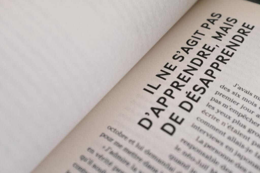 La belle mise en page des éditions marchily