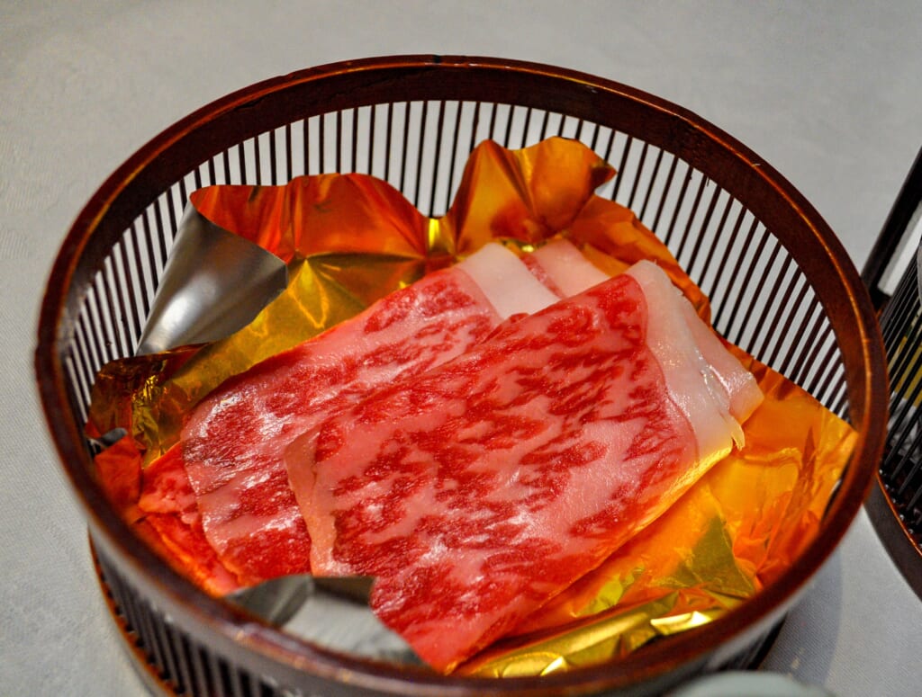 Repas kaiseki - bœuf wagyu
