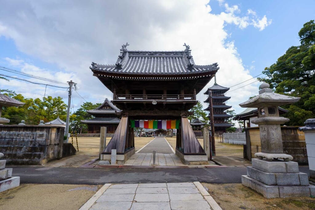 L'un des bâtiments de Zentsuji à Shikoku