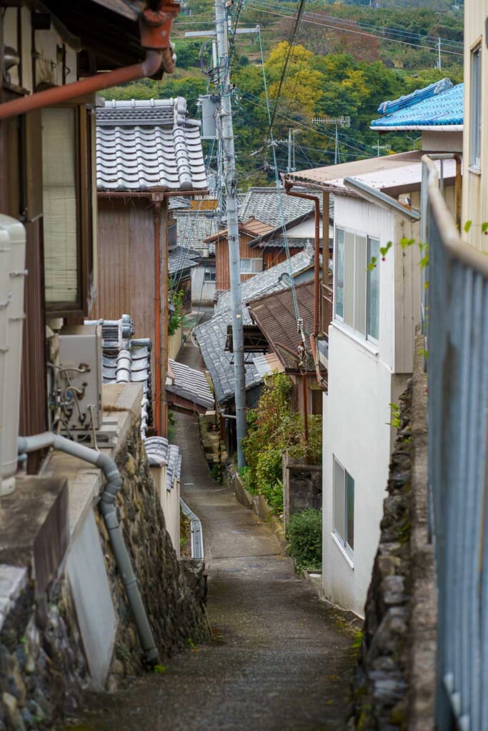 Une rue de Kudoyama, à proximité du mont Koya