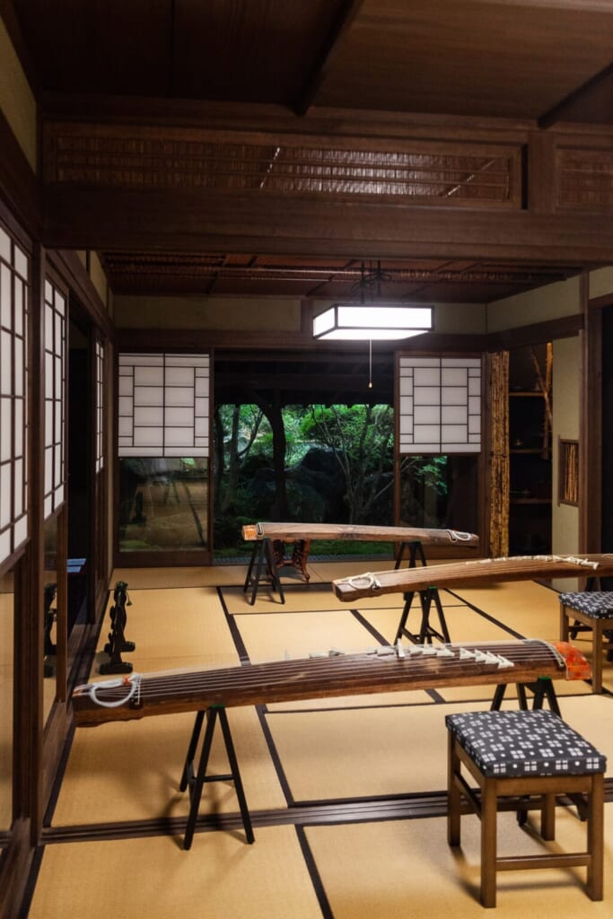 salle de classe pour apprendre le kodo au Japon