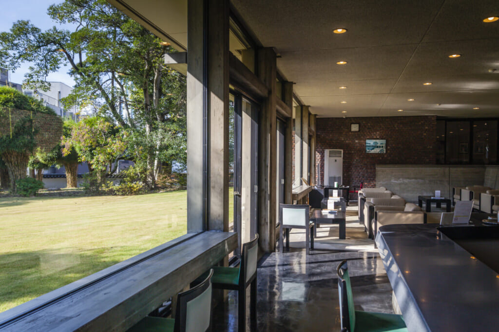 L'intérieur d'un musée d'art japonais