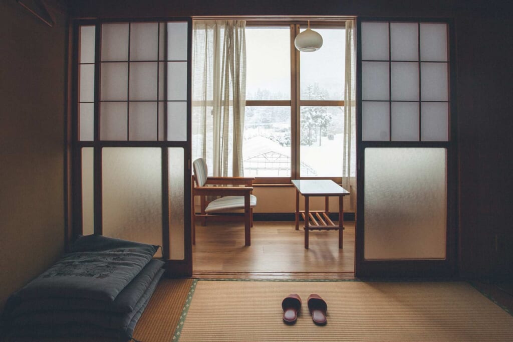 Chambre dans une ferme japonaise à Tazawako