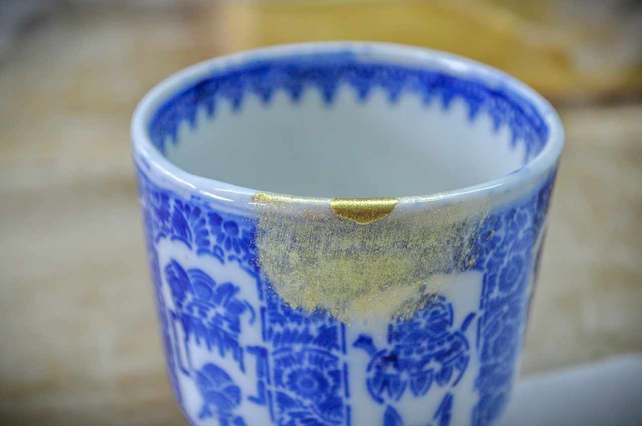 Atelier de kintsugi : séchage