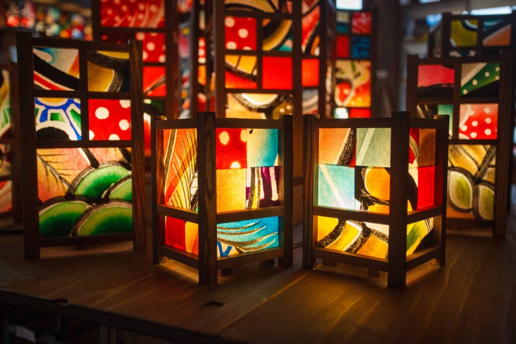 lanternes japonaises en papier