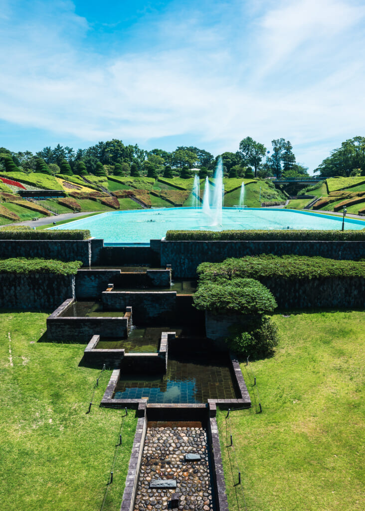 Fontaines du parc floral de Hamamatsu