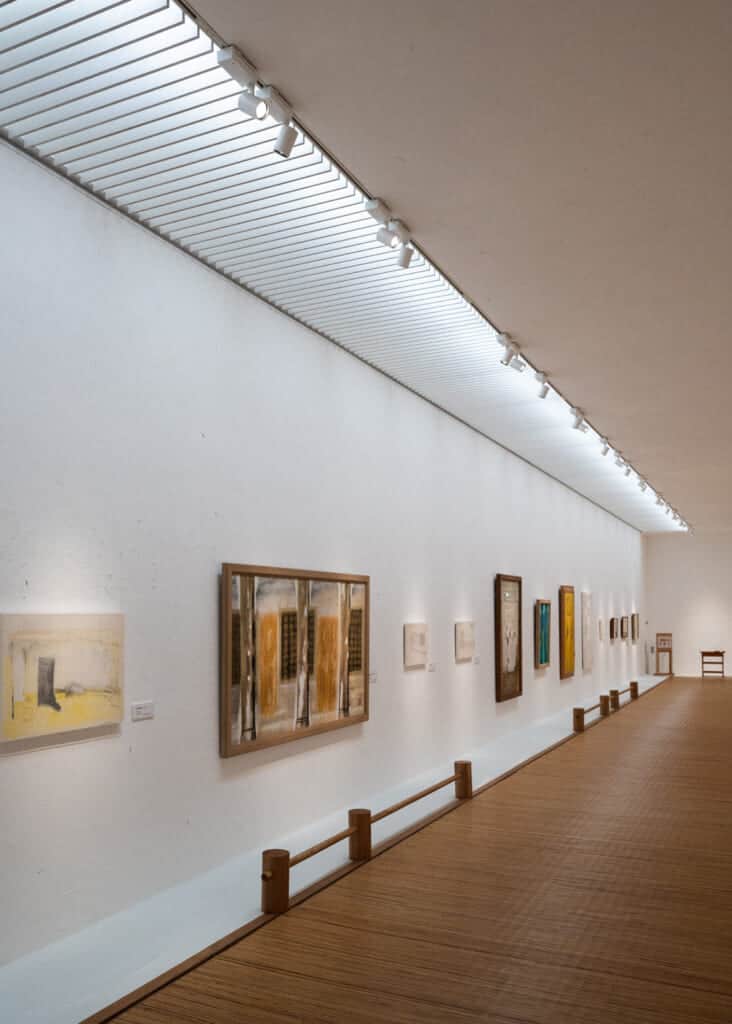 Salle d'exposition du musée Akino Fuku à Hamamatsu