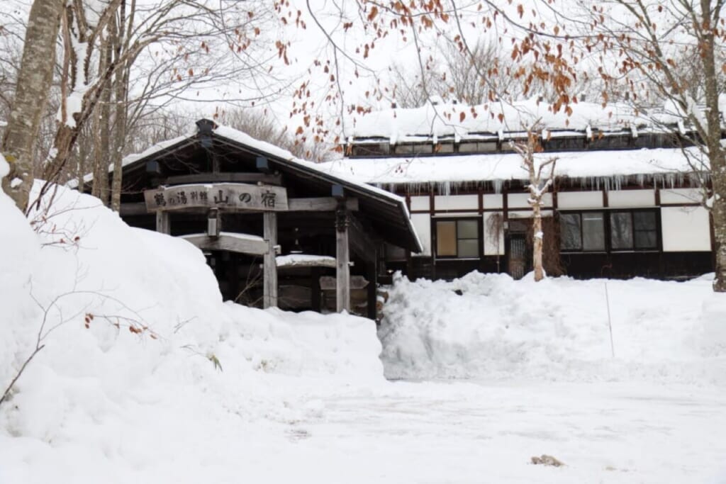 ryokan sous la neige