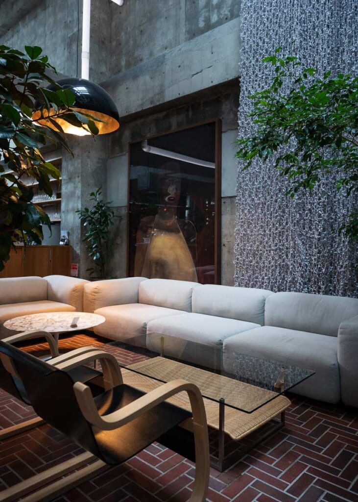 L'intérieur de l'hôtel Shiroiya