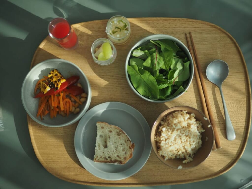 plateau du petit déjeuner