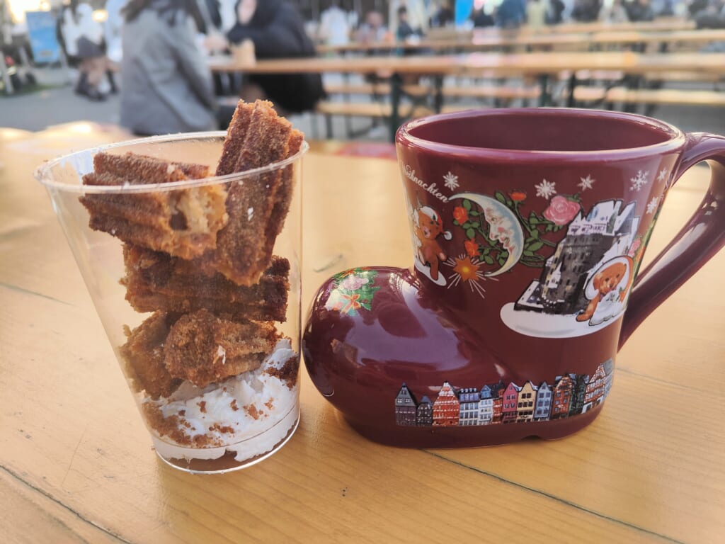 Nourriture marché de Noël Tokyo Skytree